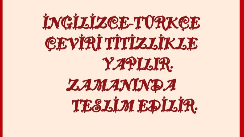 İş örneğim