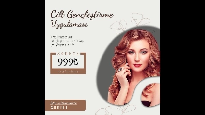 Güzellik Merkezi Sosyal Medya Tasarımı