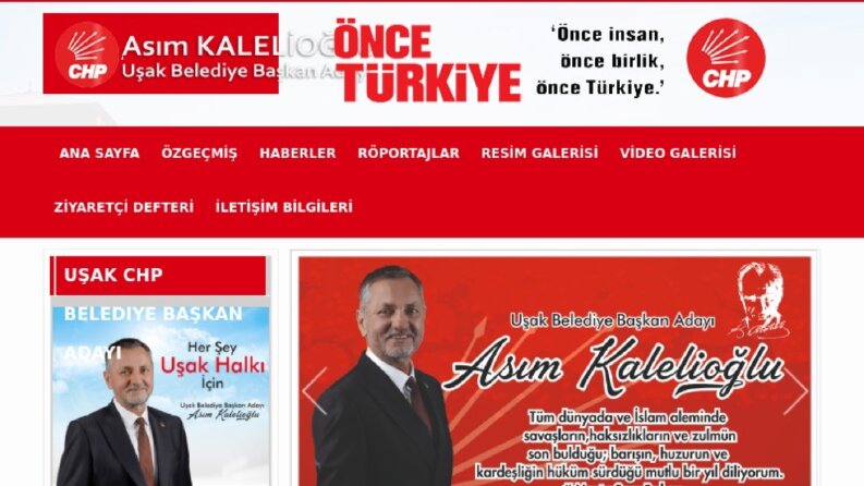Asım Kalelioğlu Parti Aday Web Sitesi