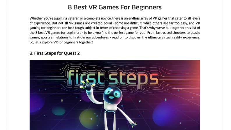 İngilizce Blog Yazıları (VR Teknolojisi)