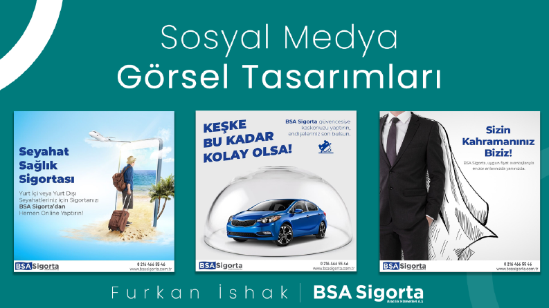 BSA Sigorta - Sosyal Medya Tasarımları