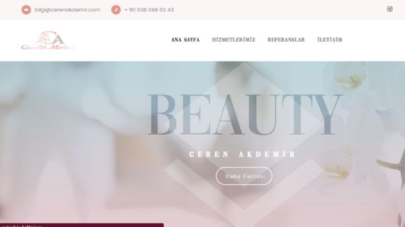 Ceren Akdemir Wordpress Websitesi Tasarımı