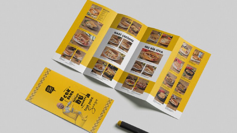 Broşür, Katalog, Dergi, Menü