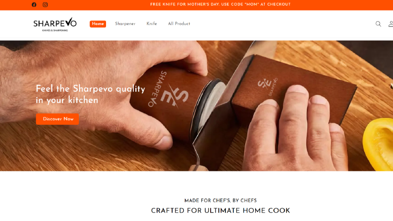 Sharpevo.com web sitesine ait ana sayfa alıntısı