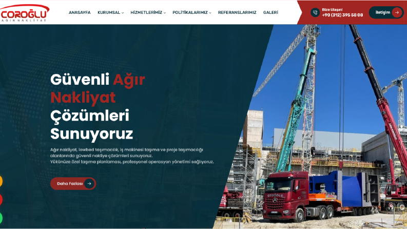 Coroğlu Ağır Nakliyat - Kurumsal Web Sitesi