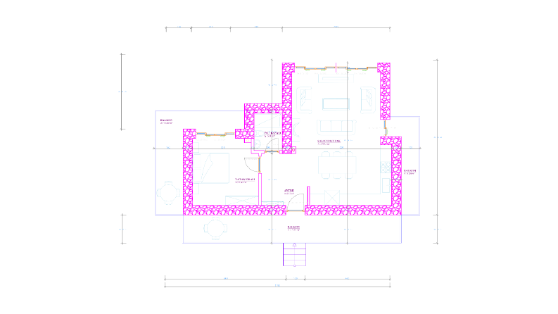 2D Teknik Çizim İş Örneği