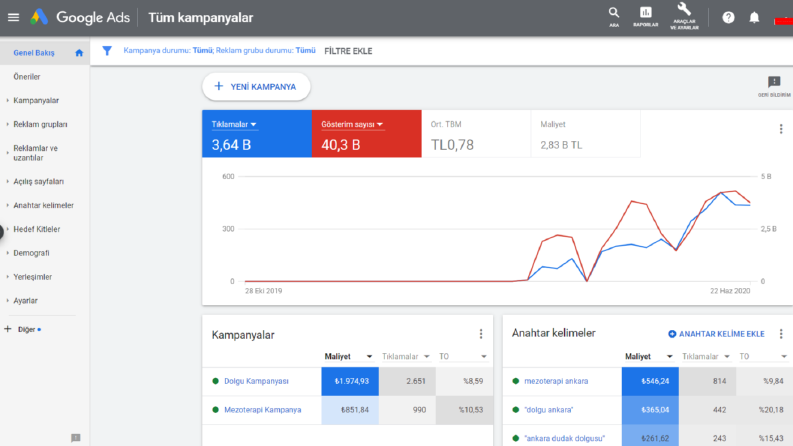 Firmanızı ADS reklamlarıyla Google'da ilk sıraya yükseltirim