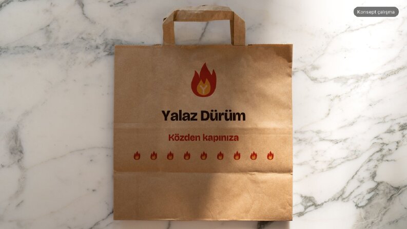 Konsept: Yalaz Dürüm — Paket Servis Ambalajı
