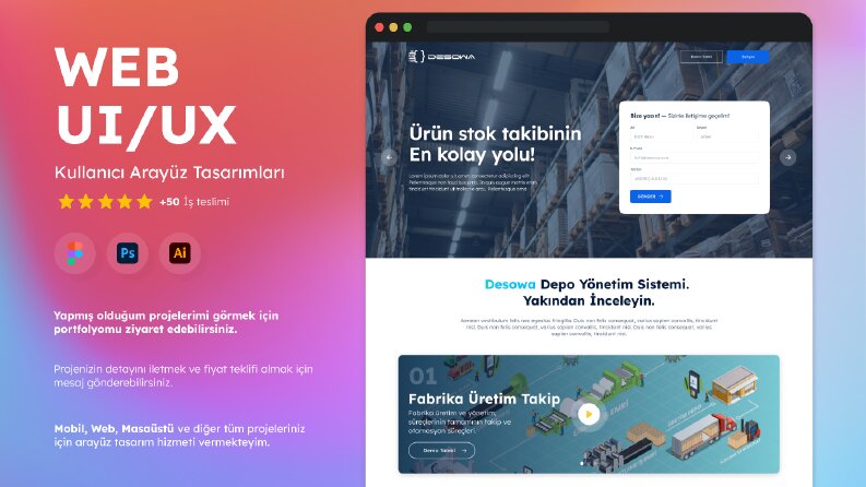 Desowa - Depo Yönetim Sistemi Web UI/UX Çalışması