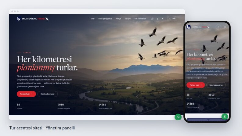 Tur Acentesi Web Sitesi ve Yönetim Paneli