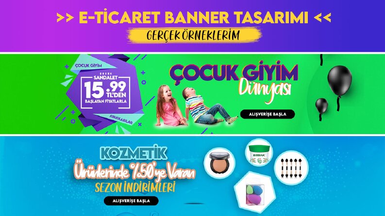 Eticaret Banner Tasarım (Gerçek Örnekler)