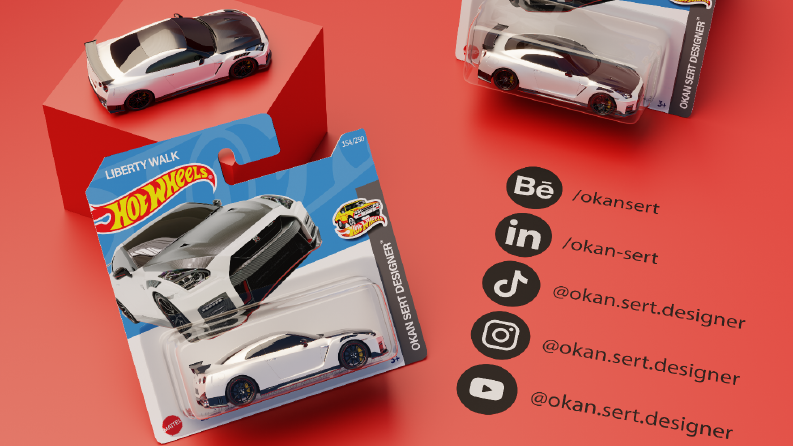 Hotwheels Ambalaj ve Render Çalışması
