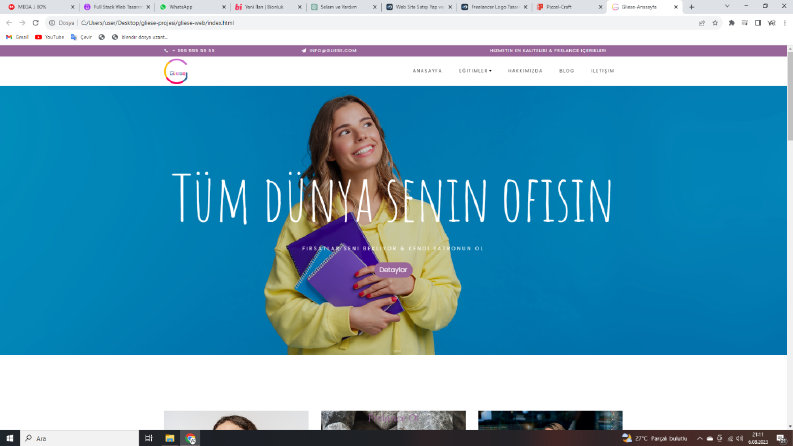 Web tasarım projelerimiz