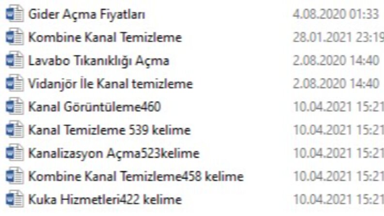 Örnek Teslimat