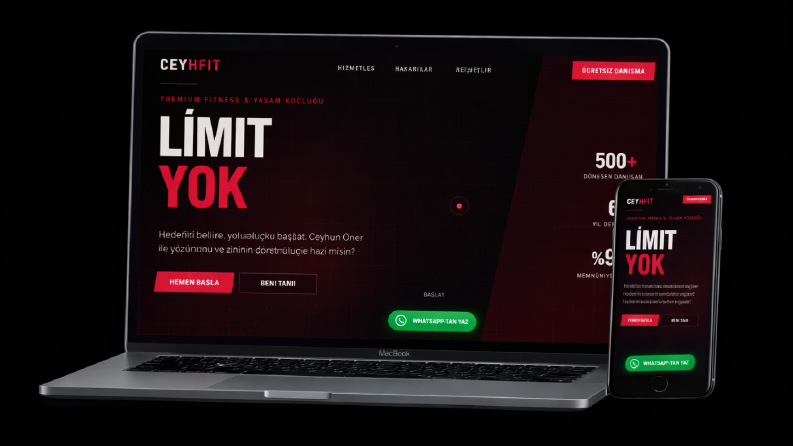 Ceyhfit fitness koçluk site yapımı