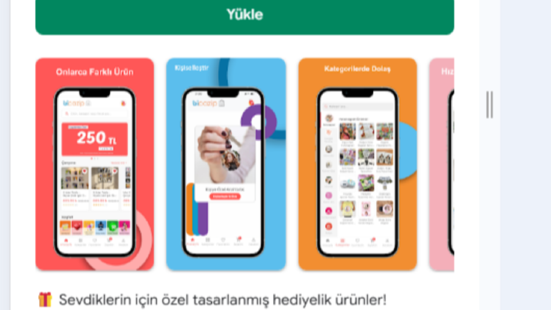 bicazip iOS ve Google Play Uygulamaları
