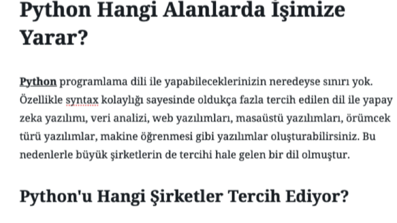 İş örneğim