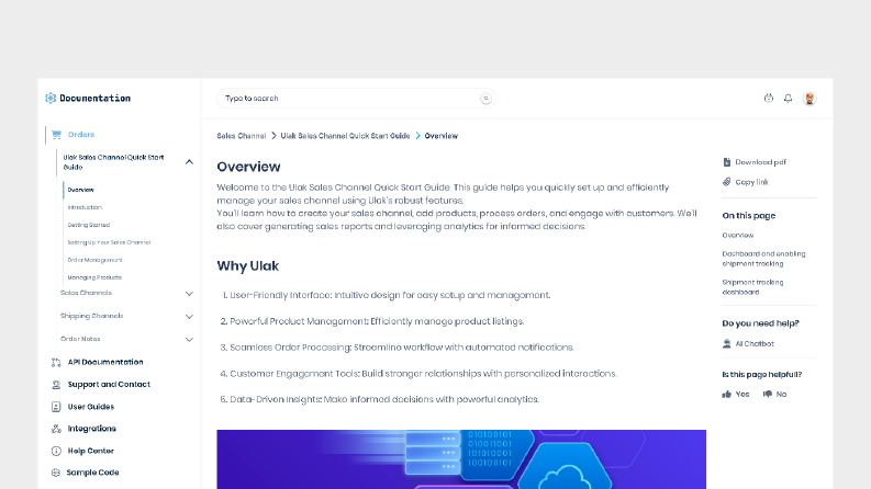 Documentation Dashboard