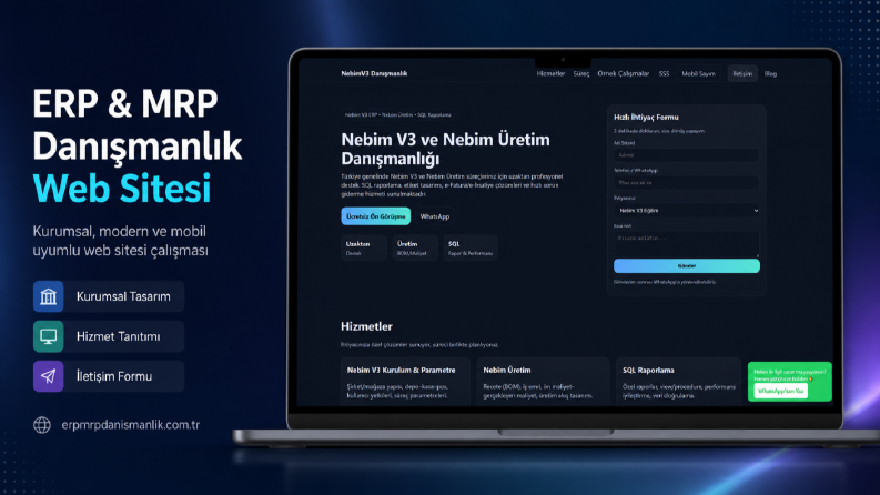 ERP & MRP Danışmanlık Web Sitesi