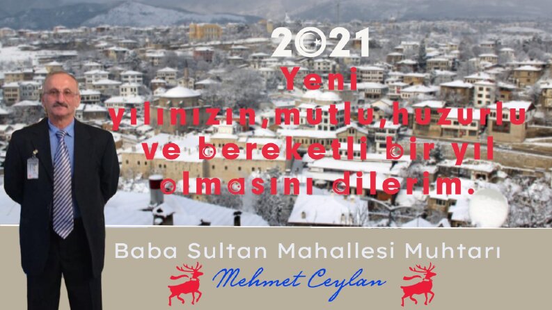 Muhtarımız için yılbaşı fotoğrafı.