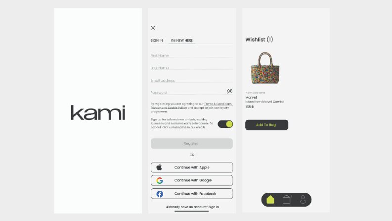 KAMİ- Konsept  UI/UX Tasarımı 