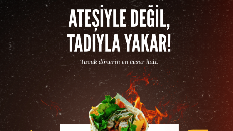 Dürüm dükkanı sosyal medya tasarım
