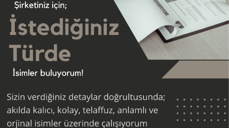 Detaylıca araştırılıp düşünülmüş özel marka isim önerileri