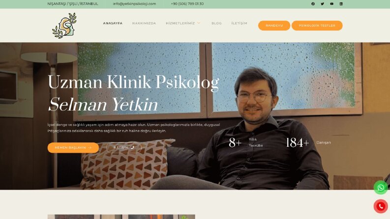 Yetkin Psikoloji Webmi İle Yapılan Siteler -3
