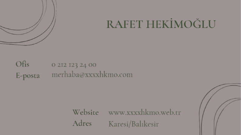 İsteğe dayalı kartvizitler