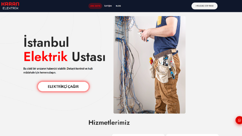Hizmet Sektörü İçin Dönüşüm Odaklı Kurumsal Web Sitesi