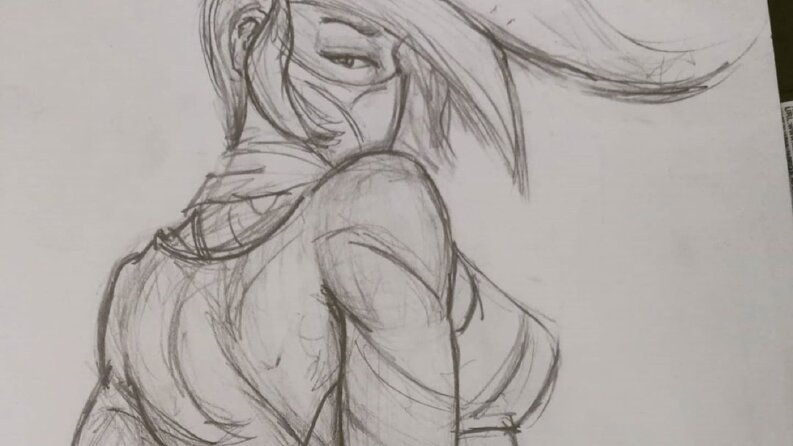 League Of Legends Akali Çizimi