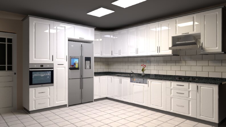3D FULL HD MUTFAK ÇİZİMİ