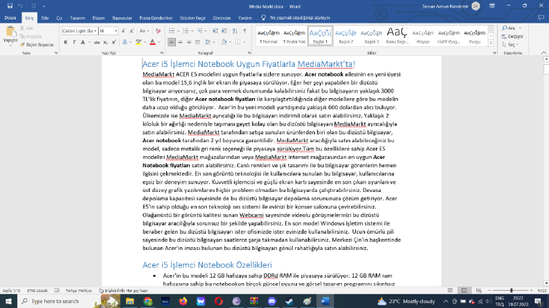 Acer i5