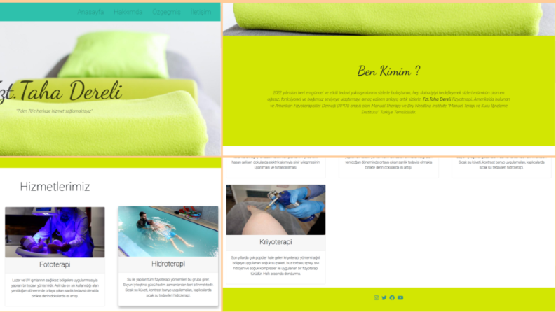 Fizyoterapist için Web Site