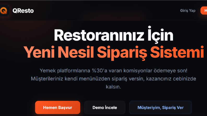 QR Tabanlı Sipariş Sistemi 