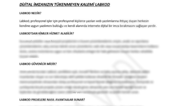 Labkod-tanıtım metni hazırlanması