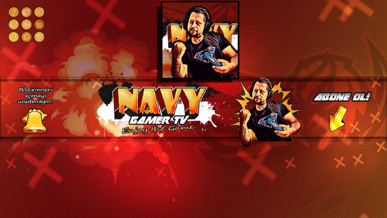 Navy Gamer TV Youtube Tasarımı