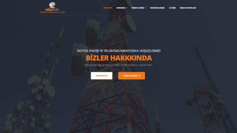 EKOTEKTELEKOM - WEB SİTESİ TASARIMI