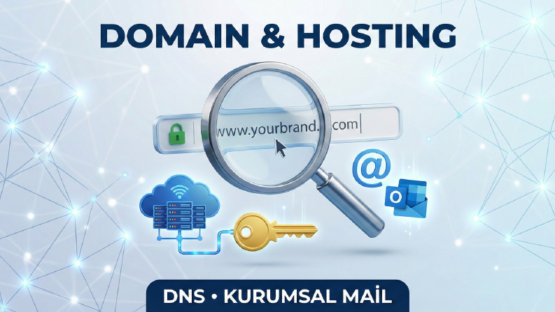 Domain, Hosting Yönetimi ve Kurumsal Mail Kurulumu