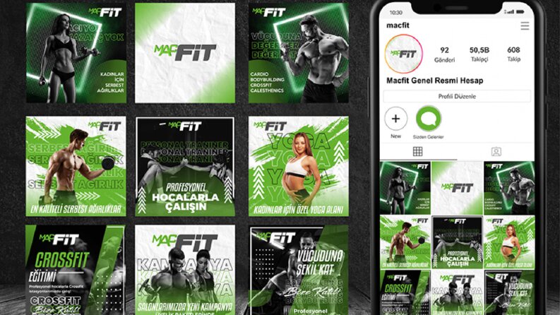 Macfit Sosyal Medya Tasarımı
