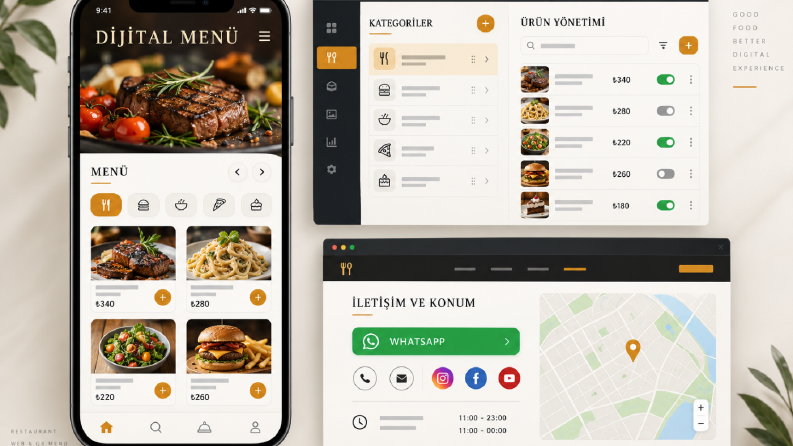 QR Menü ve Restoran Web Sitesi