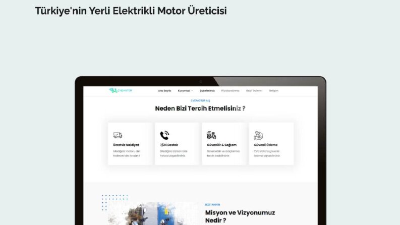 CVE Motor A.Ş İçin Sıfırdan Kurumsal PHP Websitesi