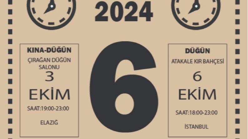 Retro & Modern Düğün Davetiyesi Tasarımı