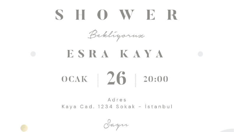  Baby Shower Tasarımı Yapabilirim