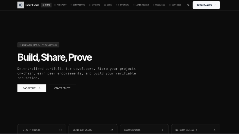 PeerFlow - Sui Tabanlı Merkeziyetsiz İş Birliği Platformu.