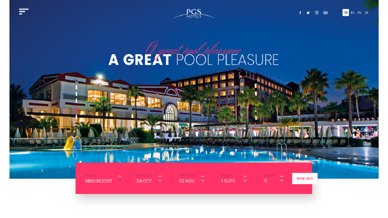 PGS Hotels UI/UX Design