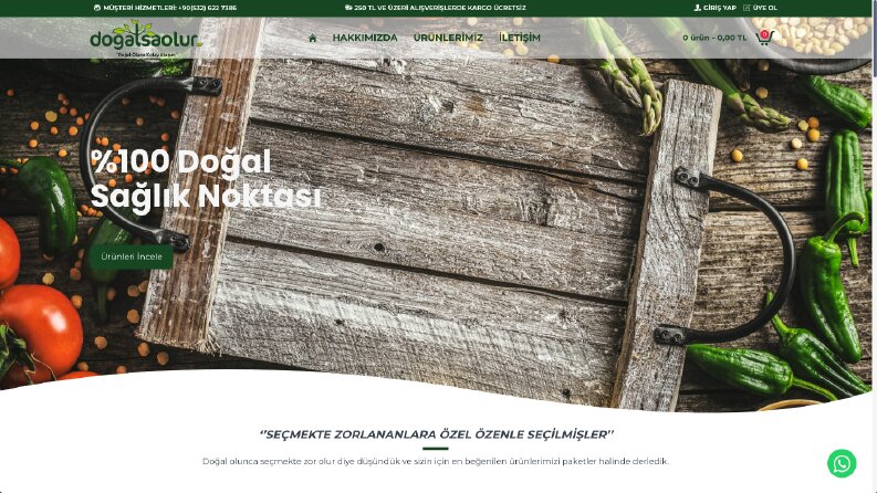 Doğalsa Olur E-Ticaret Sitesi