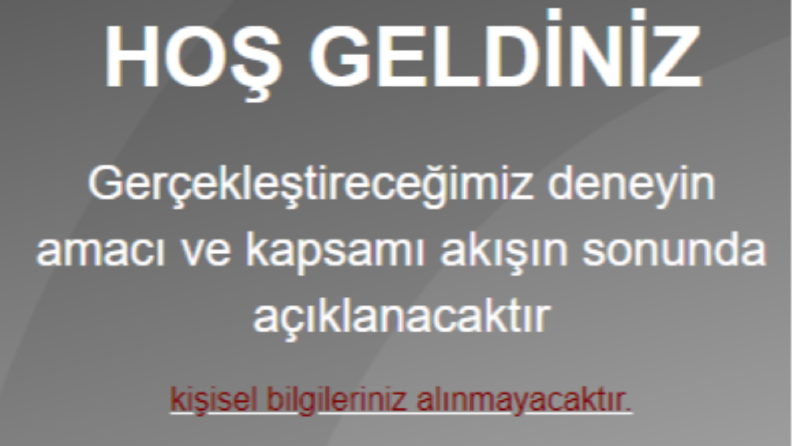 DENEY PROJESİ