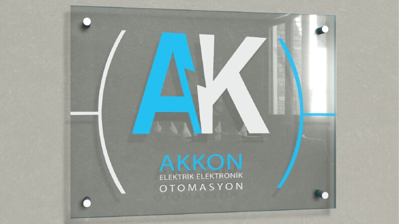 Akkon Elektrik Elektronik firmasına yaptığımız logo tasarımı
