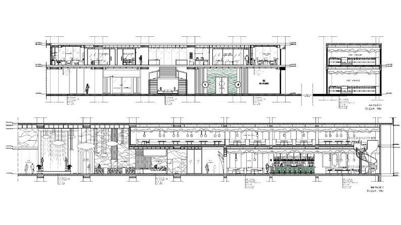 AutoCAD Mimari Plan & Kesit Çizimi